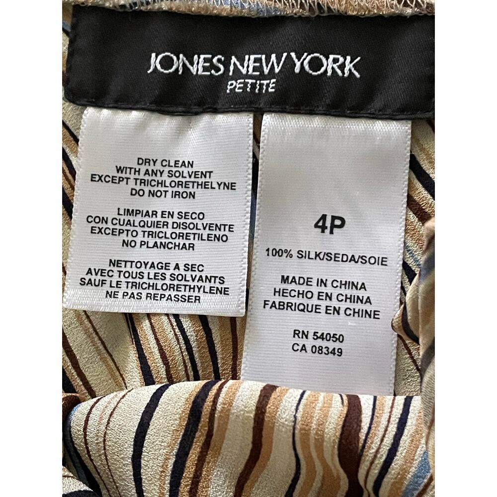 Jones New York 100% Double Layer Silk Midi Skirt size 4P - Picture 5 of 8